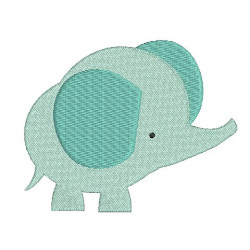 Stickdatei - Dschungeltiere Elefant